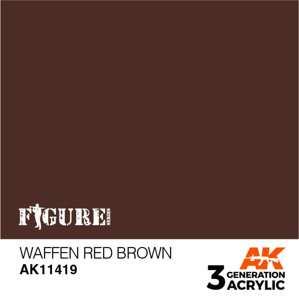 AK Interactive 3GEN Acrylic FIGURE - AK11419 Waffen Red Brown