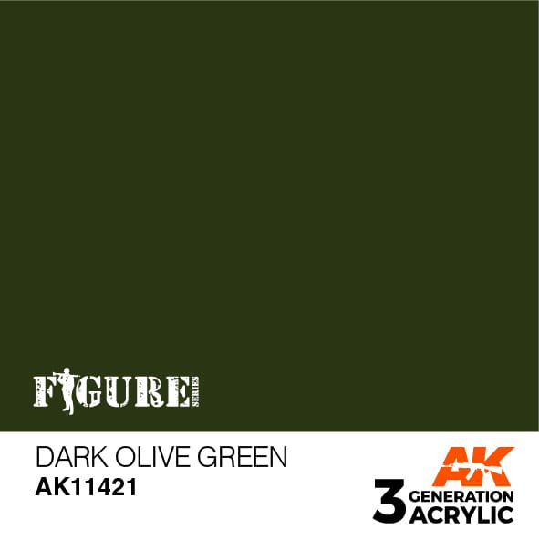 AK Interactive 3GEN Acrylic FIGURE - AK11421 Dark Olive Green