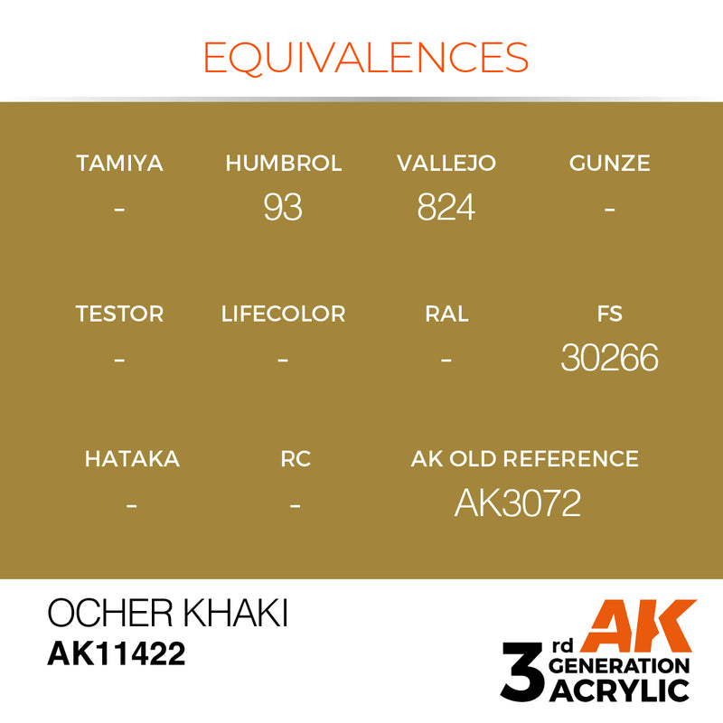 AK Interactive 3GEN Acrylic FIGURE - AK11422 Ocher Khaki