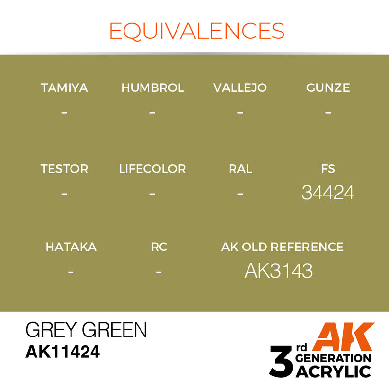 AK Interactive 3GEN Acrylic FIGURE - AK11424 Grey Green