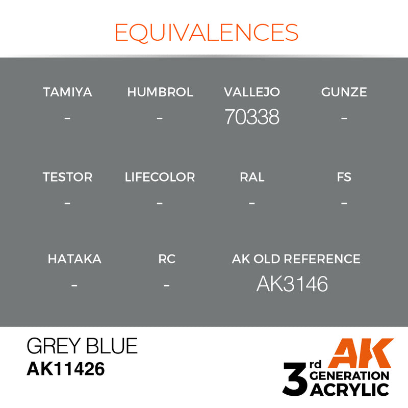 AK Interactive 3GEN Acrylic FIGURE - AK11426 Grey Blue