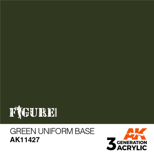 AK Interactive 3GEN Acrylic FIGURE - AK11427 Green Uniform Base