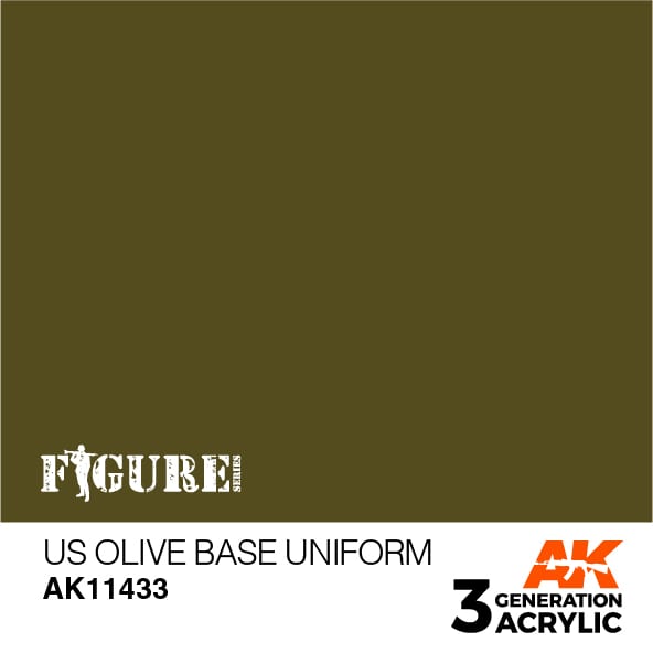 AK Interactive 3GEN Acrylic FIGURE - AK11433 US Olive Base Uniform