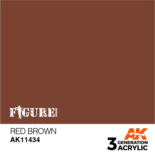 AK Interactive 3GEN Acrylic FIGURE - AK11434 Red Brown