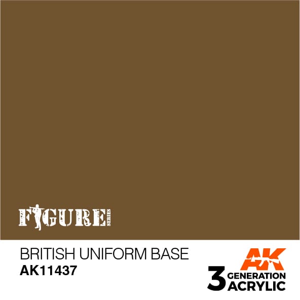 AK Interactive 3GEN Acrylic FIGURE - AK11437 British Uniform Base