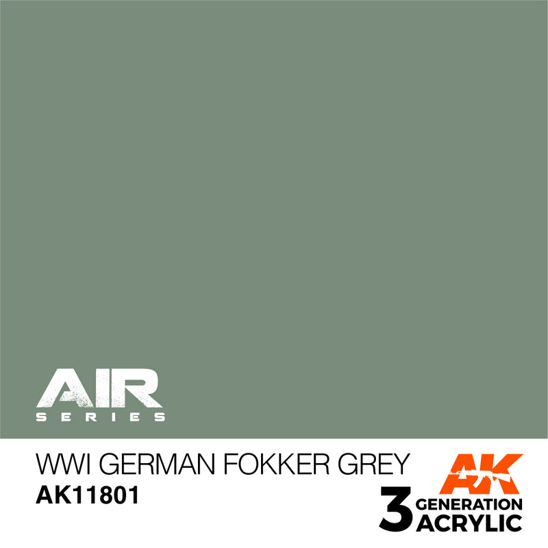 AK Interactive 3GEN Acrylic AIR - AK11801 WWI German Fokker Grey