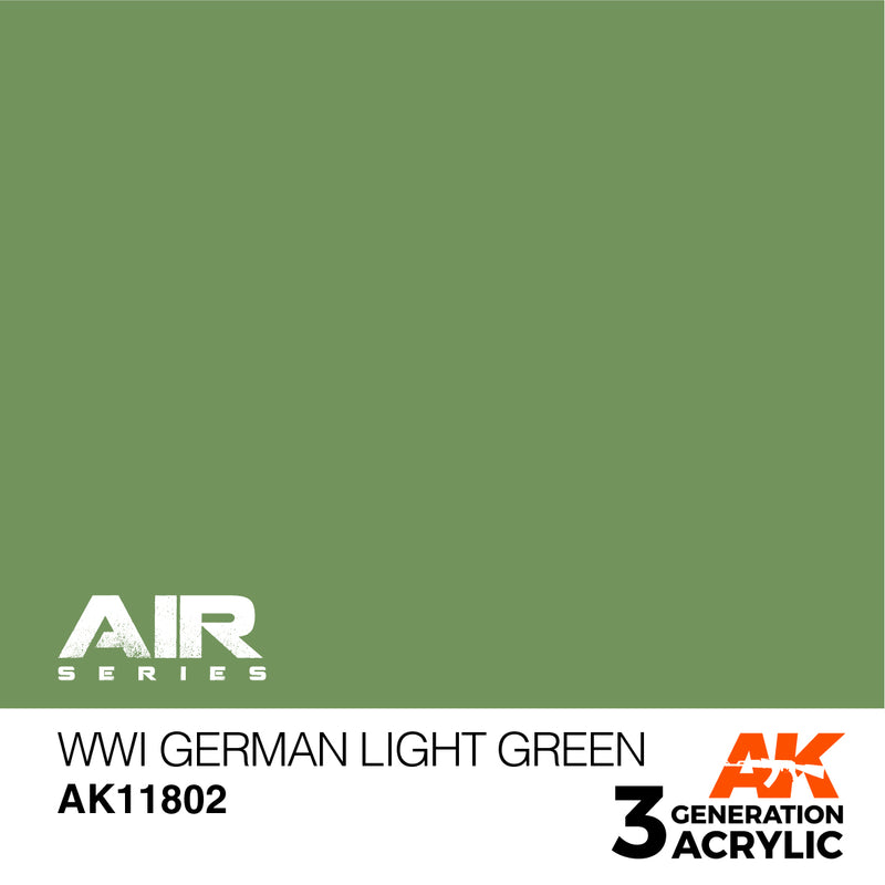AK Interactive 3GEN Acrylic AIR - AK11802 WWI German Light Green