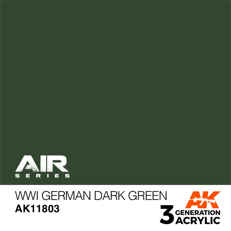 AK Interactive 3GEN Acrylic AIR - AK11803 WWI German Dark Green