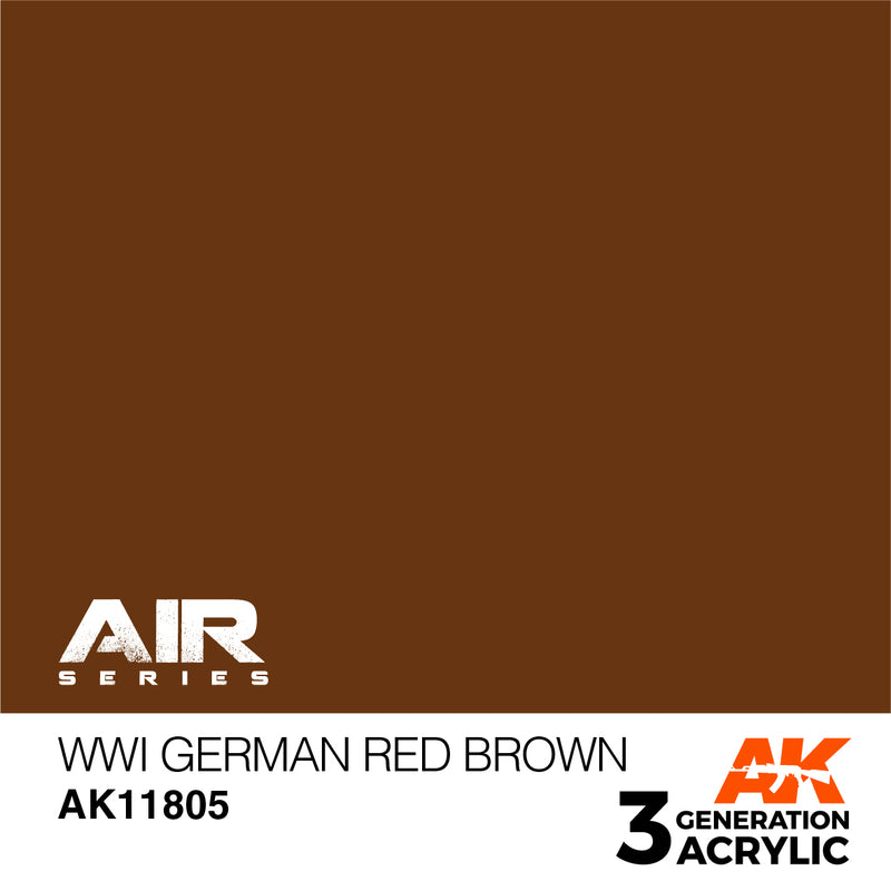 AK Interactive 3GEN Acrylic AIR - AK11805 WWI German Red Brown