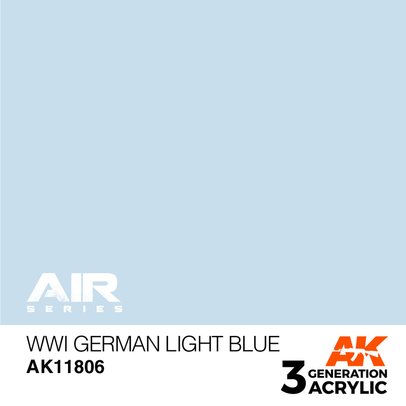 AK Interactive 3GEN Acrylic AIR - AK11806 WWI German Light Blue