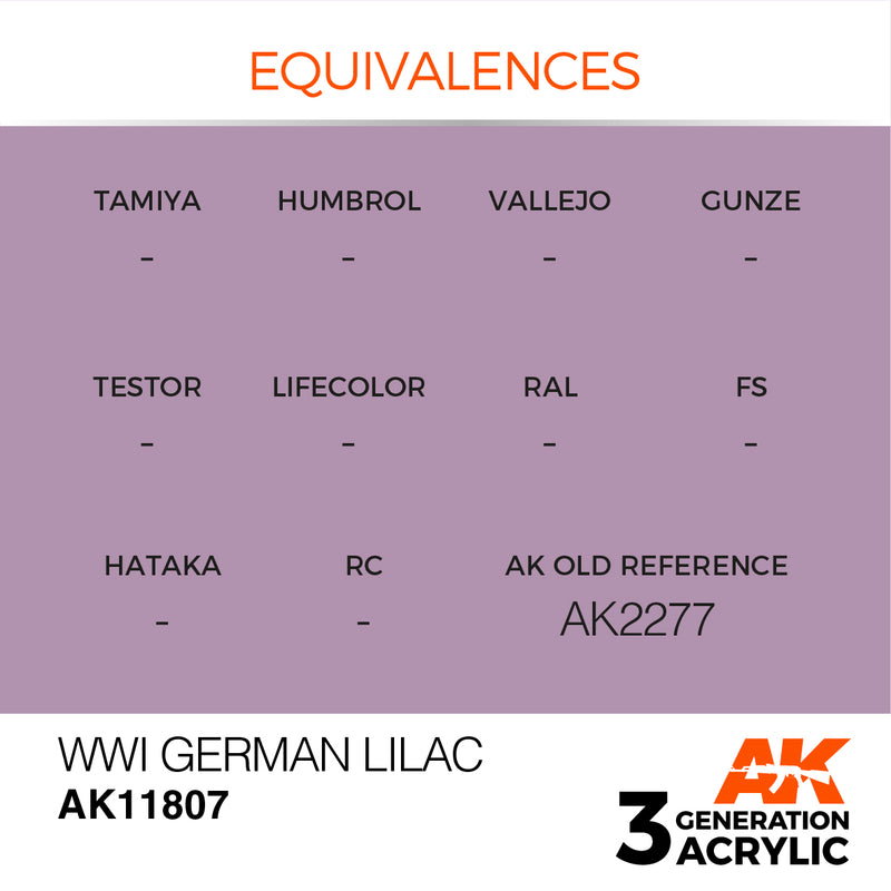 AK Interactive 3GEN Acrylic AIR - AK11807 WWI German Lilac