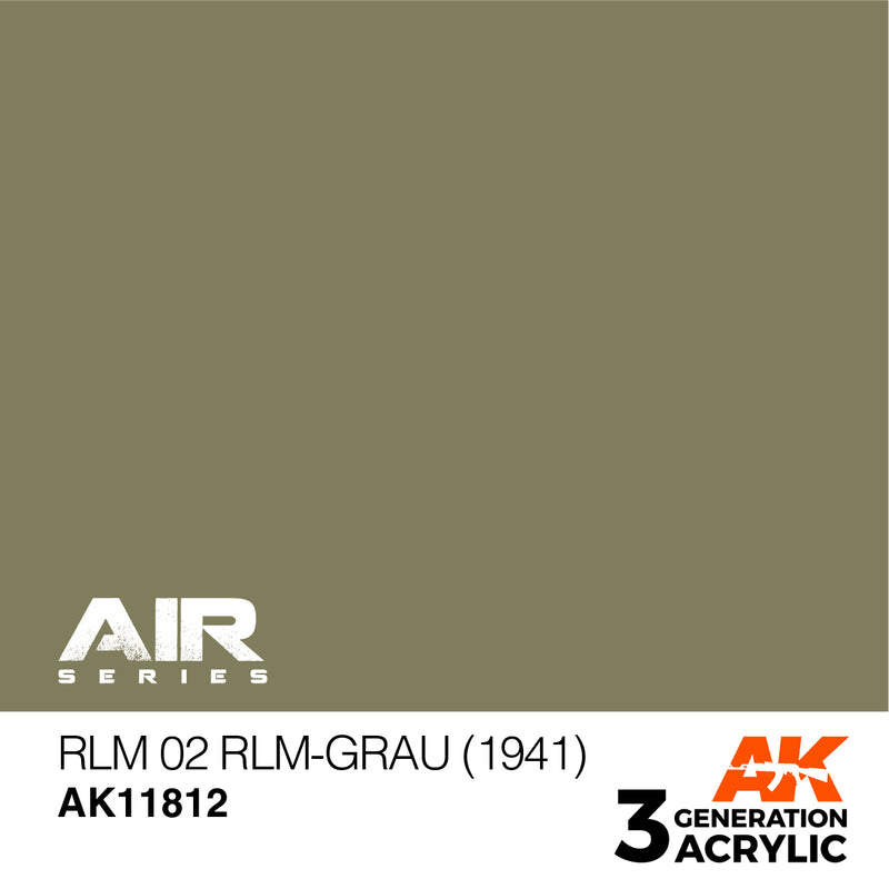 AK Interactive 3GEN Acrylic AIR - AK11812 RLM 02 RLM-Grau (1941)