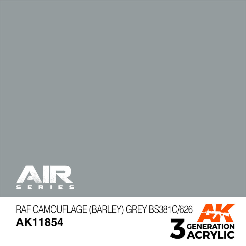 AK Interactive 3GEN Acrylic AIR - AK11854 RAF Camouflage (Barley) Grey BS381C/626
