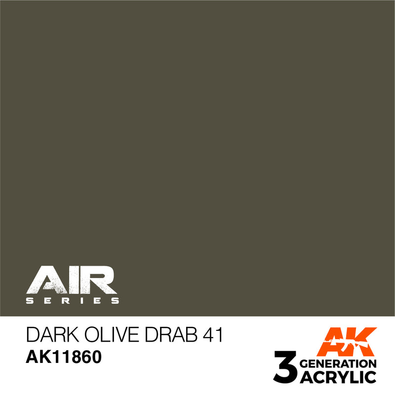 AK Interactive 3GEN Acrylic AIR - AK11860 Dark Olive Drab 41
