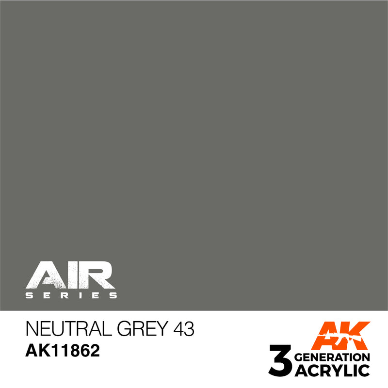 AK Interactive 3GEN Acrylic AIR - AK11862 Neutral Grey 43