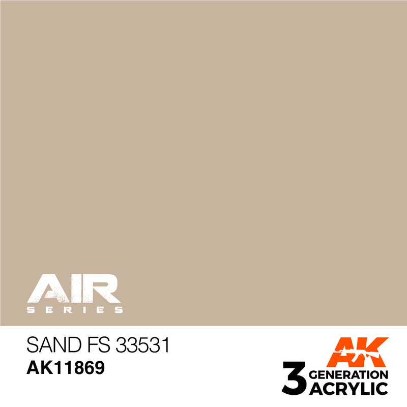 AK Interactive 3GEN Acrylic AIR - AK11869 Sand FS 33531