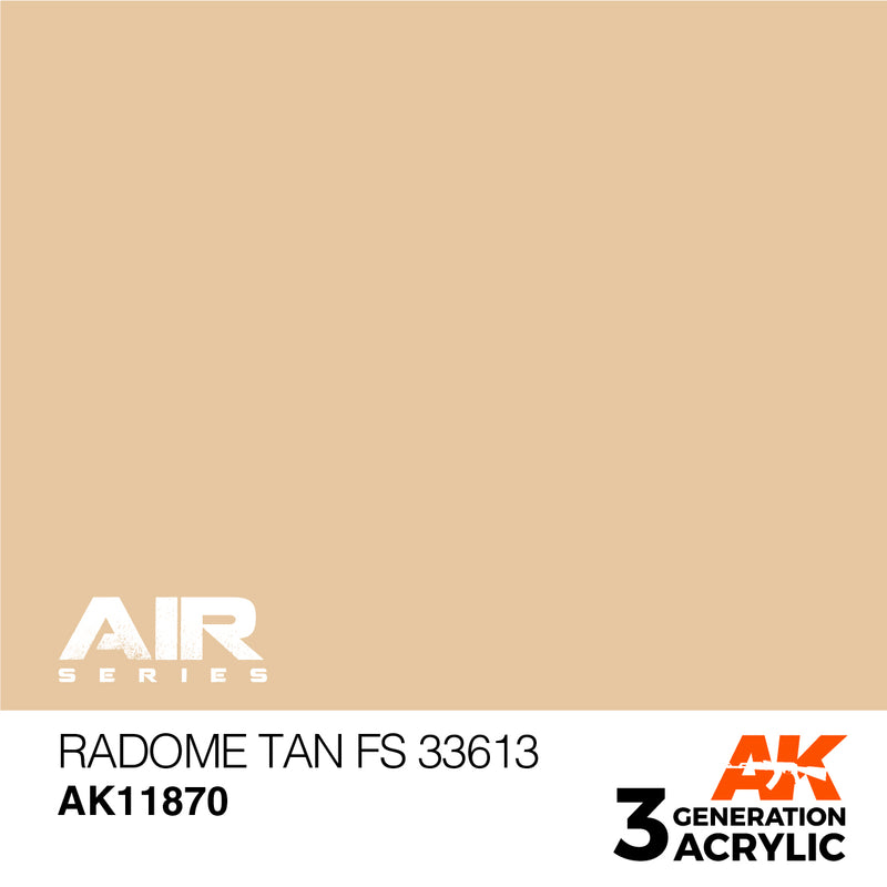 AK Interactive 3GEN Acrylic AIR - AK11870 Radome Tan FS 33613