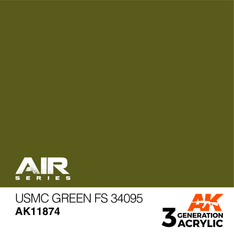 AK Interactive 3GEN Acrylic AIR - AK11874 USMC Green FS 34095