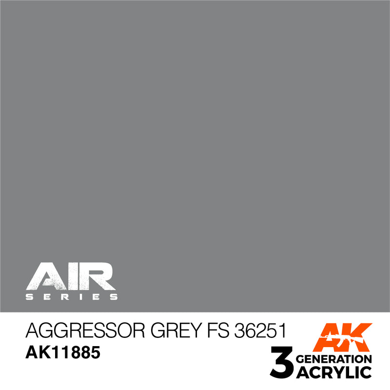 AK Interactive 3GEN Acrylic AIR - AK11885 Aggressor Grey FS 36251
