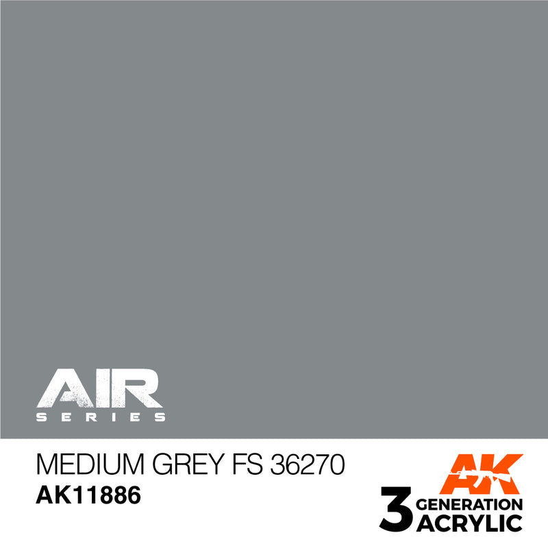 AK Interactive 3GEN Acrylic AIR - AK11886 Medium Grey FS 36270