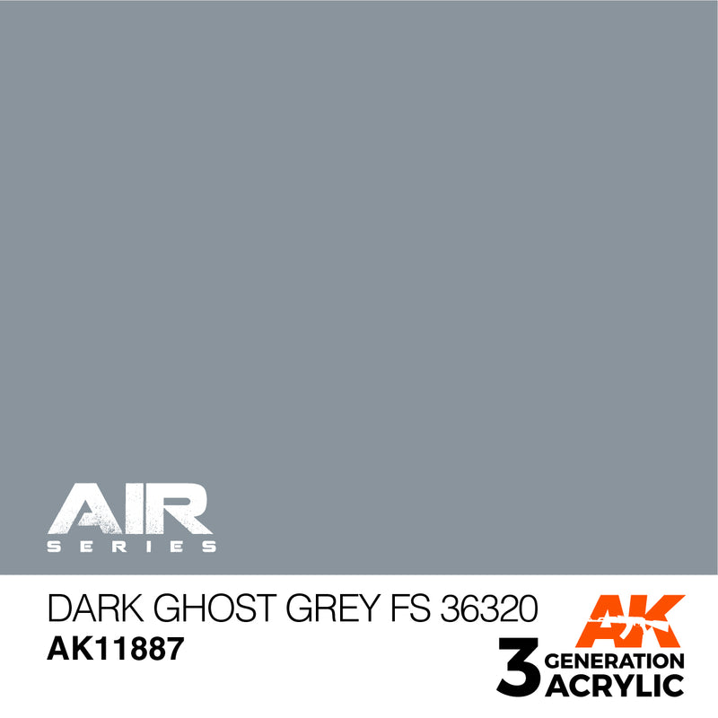 AK Interactive 3GEN Acrylic AIR - AK11887 Dark Ghost Grey FS 36320