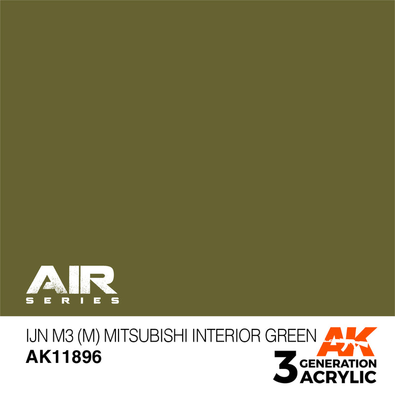 AK Interactive 3GEN Acrylic AIR - AK11896 IJN M3 (M) Mitsubishi Interior Green