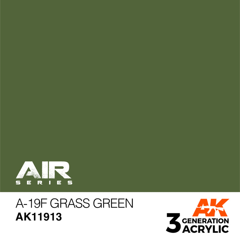 AK Interactive 3GEN Acrylic AIR - AK11913 A-19f Grass Green