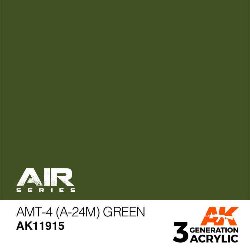 AK Interactive 3GEN Acrylic AIR - AK11915 AMT-4 (A-24m) Green