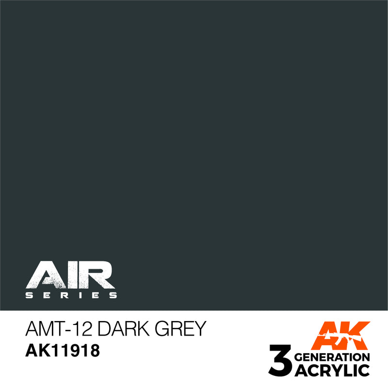 AK Interactive 3GEN Acrylic AIR - AK11918 AMT-12 Dark Grey
