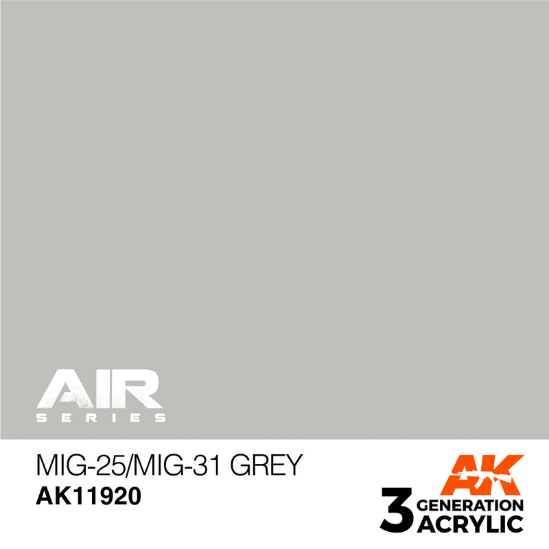 AK Interactive 3GEN Acrylic AIR - AK11920 MiG-25/MiG-31 Grey