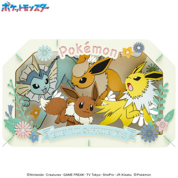 Paper Theater - Pokemon - Eevee, Vaporeon, Jolteon & Flareon (PT-L73)