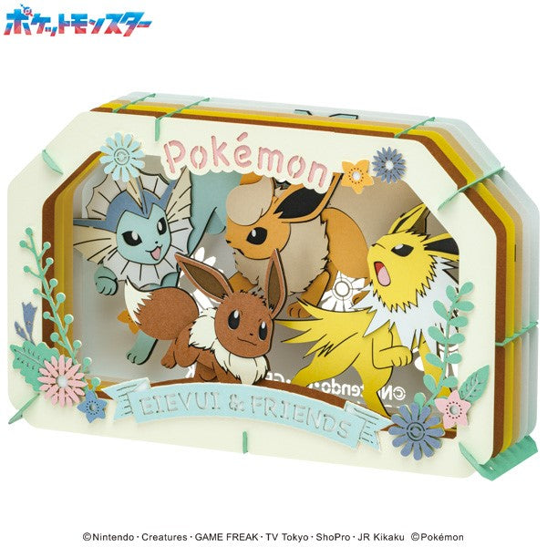 Paper Theater - Pokemon - Eevee, Vaporeon, Jolteon & Flareon (PT-L73)