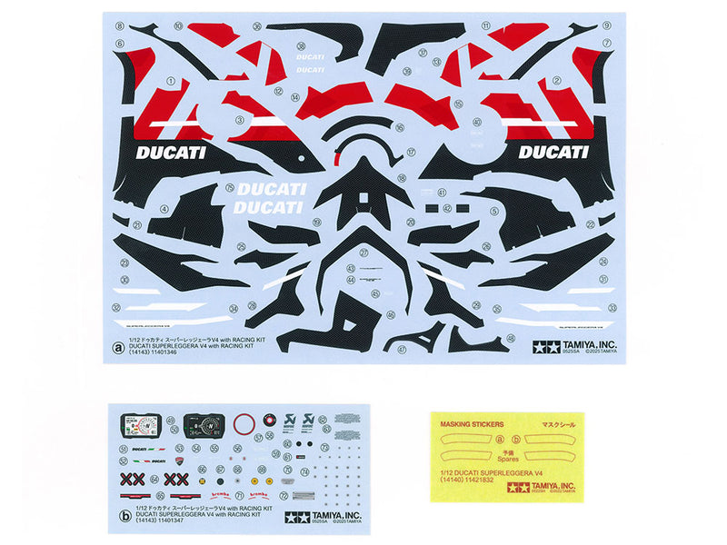 1/12 Ducati Superleggera V4 with Racing Kit (Tamiya Motorcycle Series 143)