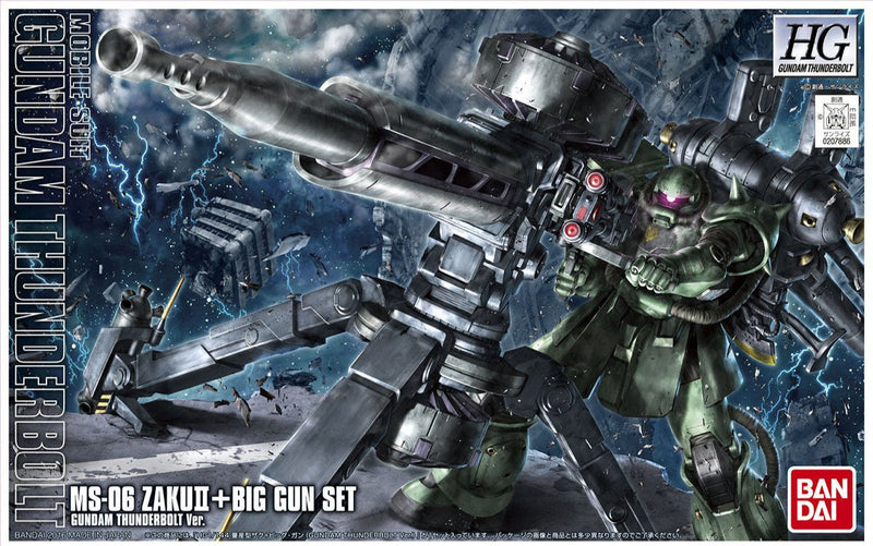 High Grade (HG) HGTB 1/144 MS-06 Zaku II + Big Gun Set [Gundam Thunderbolt Ver.]