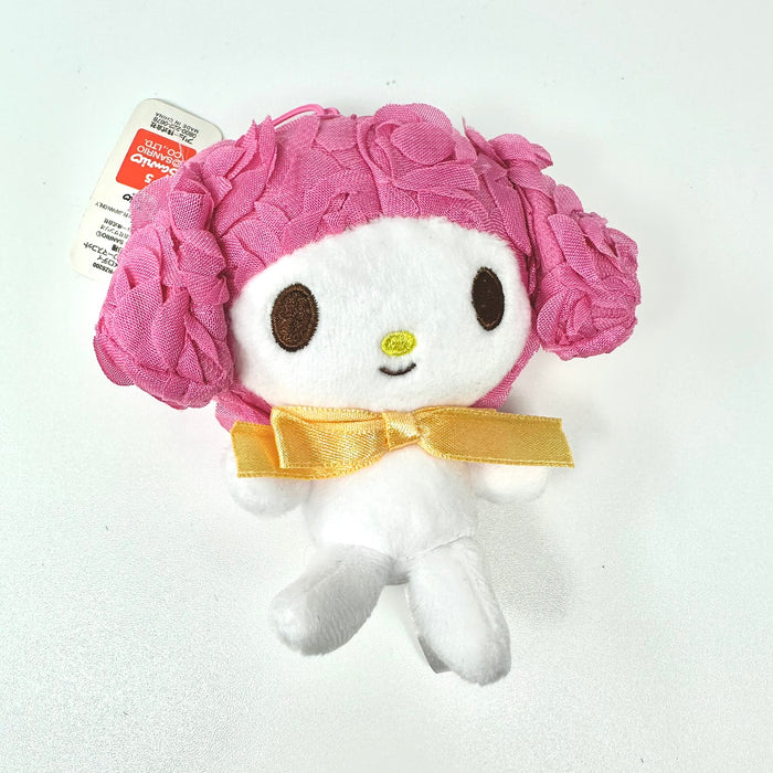 Sanrio Mini Mascot - My Melody Fuwa Fuwa Flower Mascot (Dark Pink)