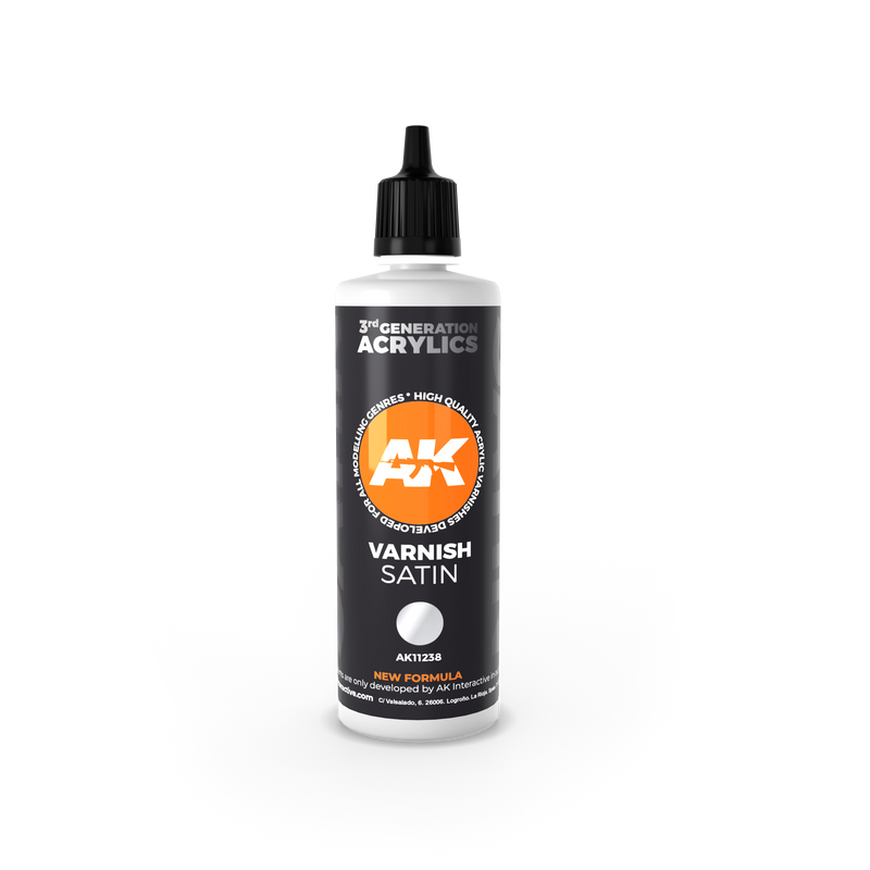 AK Interactive AK11238 3rd Gen Satin Varnish 100ml