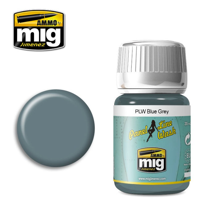 Ammo Mig Blue Gray Panel Line Wash (A.MIG-1613)