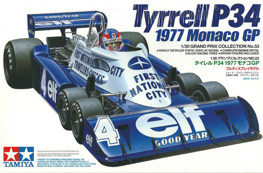 1/20 Tyrrell P34 Six Wheeler 1977 Monaco GP (Tamiya Grand Prix Series 53)