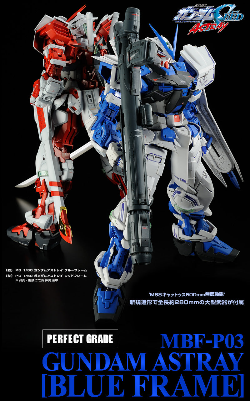 Premium Bandai Perfect Grade (PG) 1/60 MBF-P03 Gundam Astray Blue