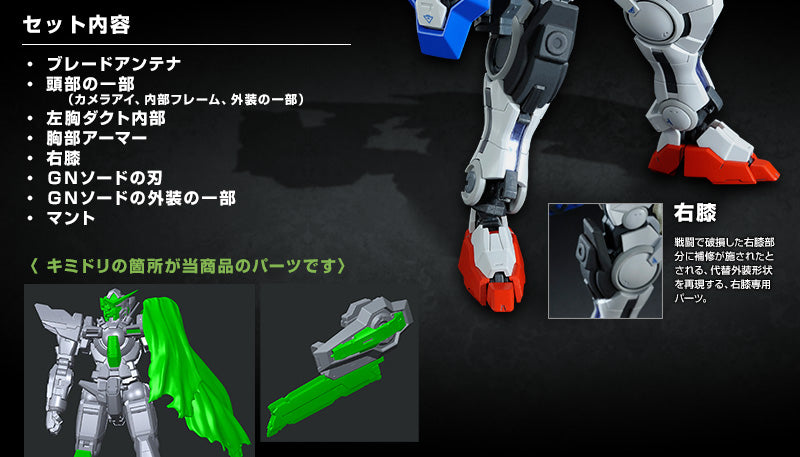 Premium Bandai Real Grade (RG) 1/144 Parts for RG Gundam Exia Repair