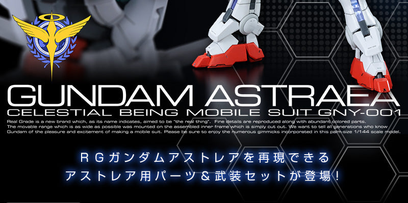 Premium Bandai Real Grade (RG) 1/144 Gundam Astraea Parts Set for RG Gundam Exia