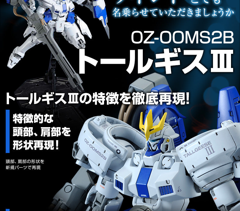 Premium Bandai Master Grade (MG) 1/100 OZ-00MS2B Tallgeese III