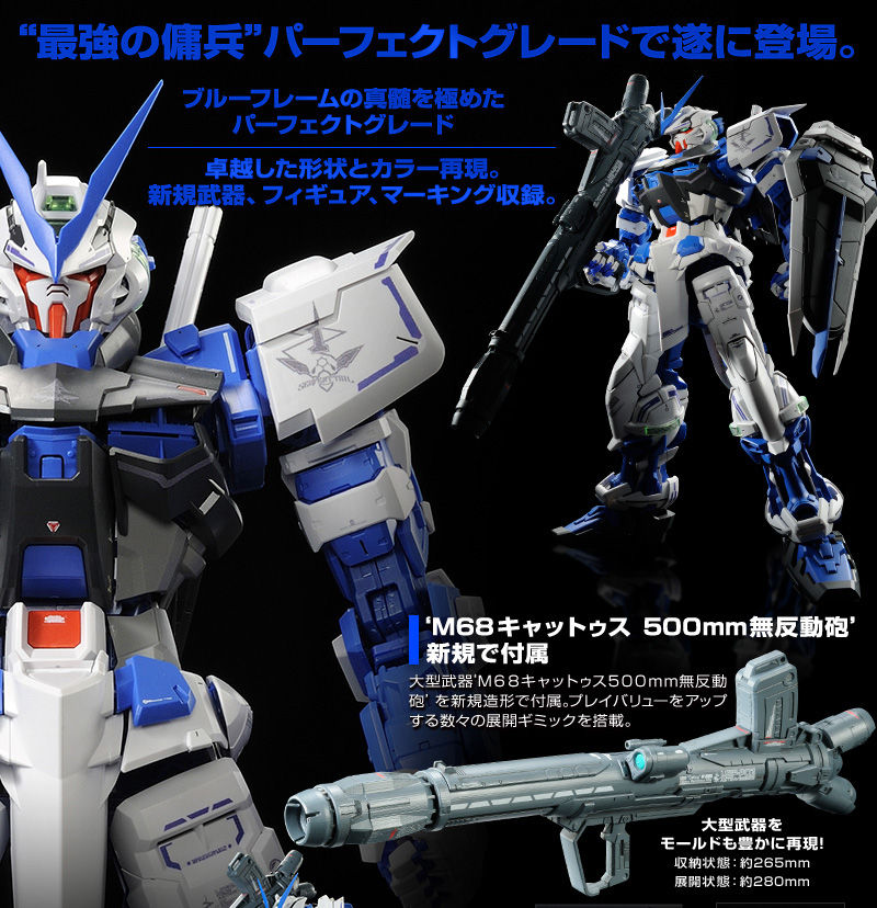 Premium Bandai Perfect Grade (PG) 1/60 MBF-P03 Gundam Astray Blue Frame
