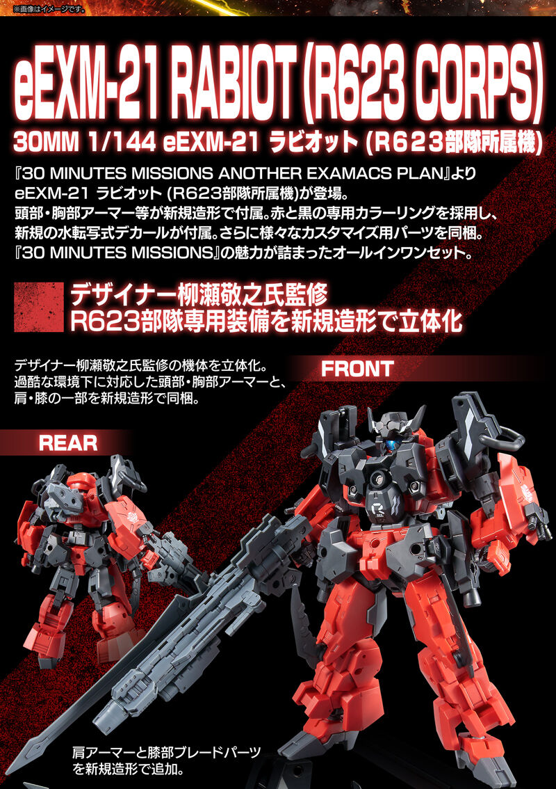 Premium Bandai 30 Minuites Mission (30MM) 1/144 eEXM-21 RABIOT (R623 CORPS)