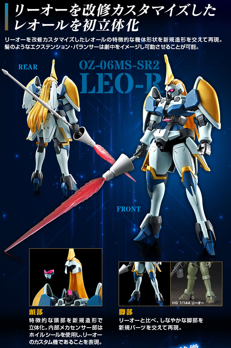 Premium Bandai High Grade (HG) HGAC 1/144 OZ-06MS-SR2 Leo-R