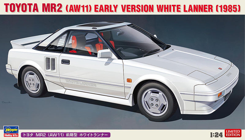 1/24 Toyota MR2 (AW11) Early Version White Lanner [1985] (Hasegawa 20656)