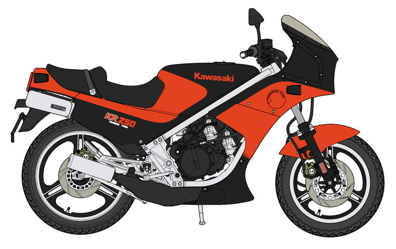 1/12 Kawasaki KR250 (KR250A) "Black/Red Color"