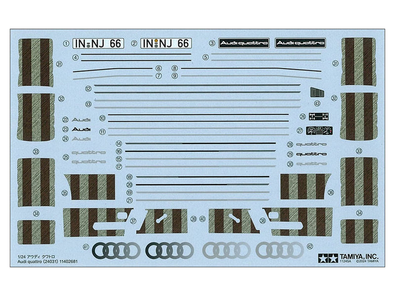1/24 Audi Quattro (Tamiya Sports Car Series 031)
