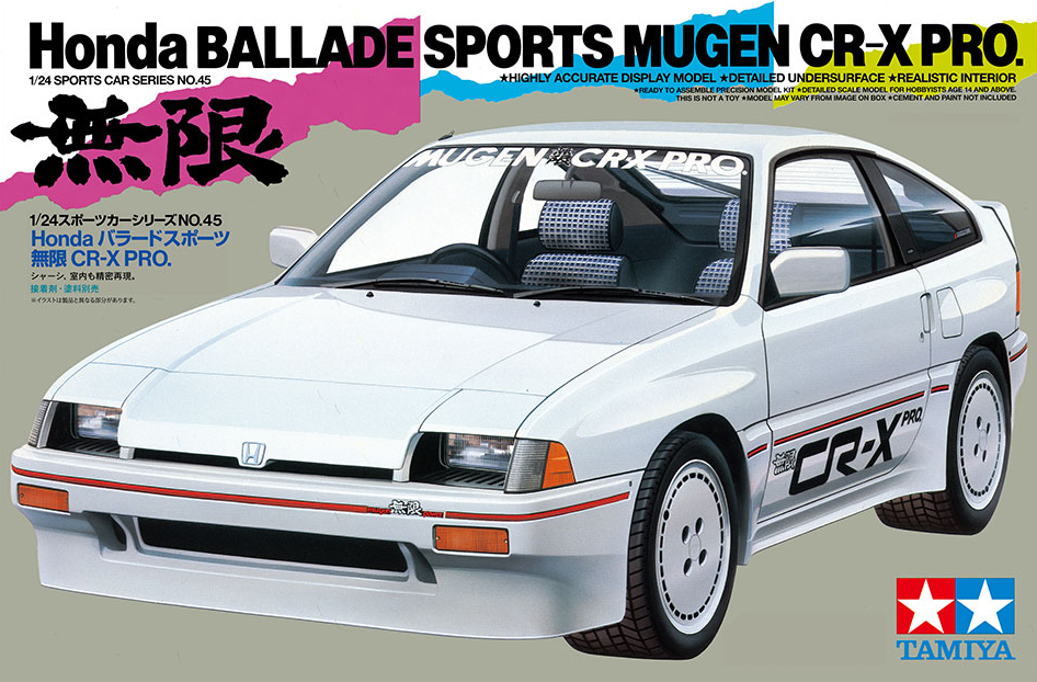 1/24 Honda Ballade Sports Mugen CR-X PRO. (Tamiya Sports Car Series 45)