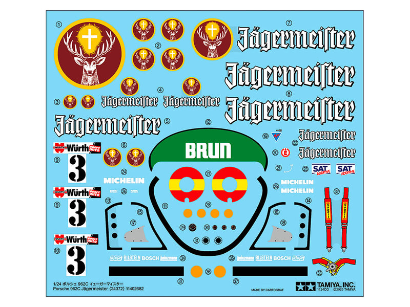 1/24 Porsche 962C Jagermeister (Tamiya Sports Car Series No.372)